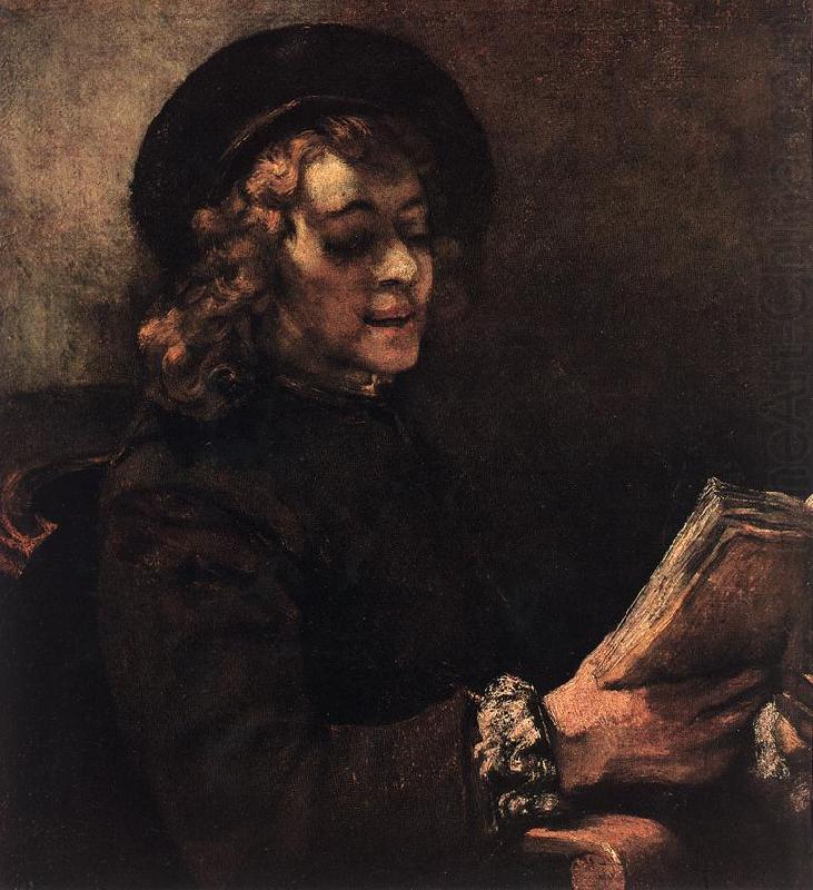 REMBRANDT Harmenszoon van Rijn Titus Reading du china oil painting image